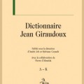 Dictionnaire Jean Giraudoux aux éditions Honoré Champion